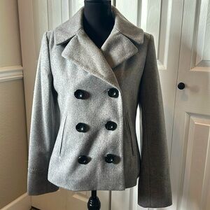 Grey pea coat